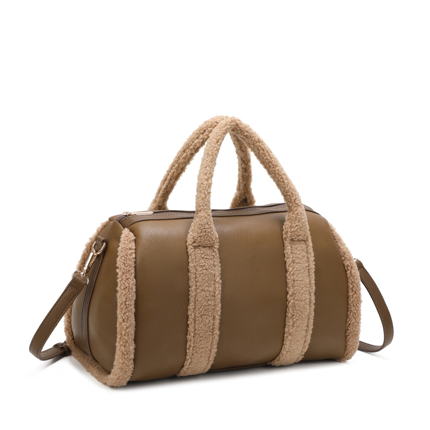 Sac à main avec fourrure