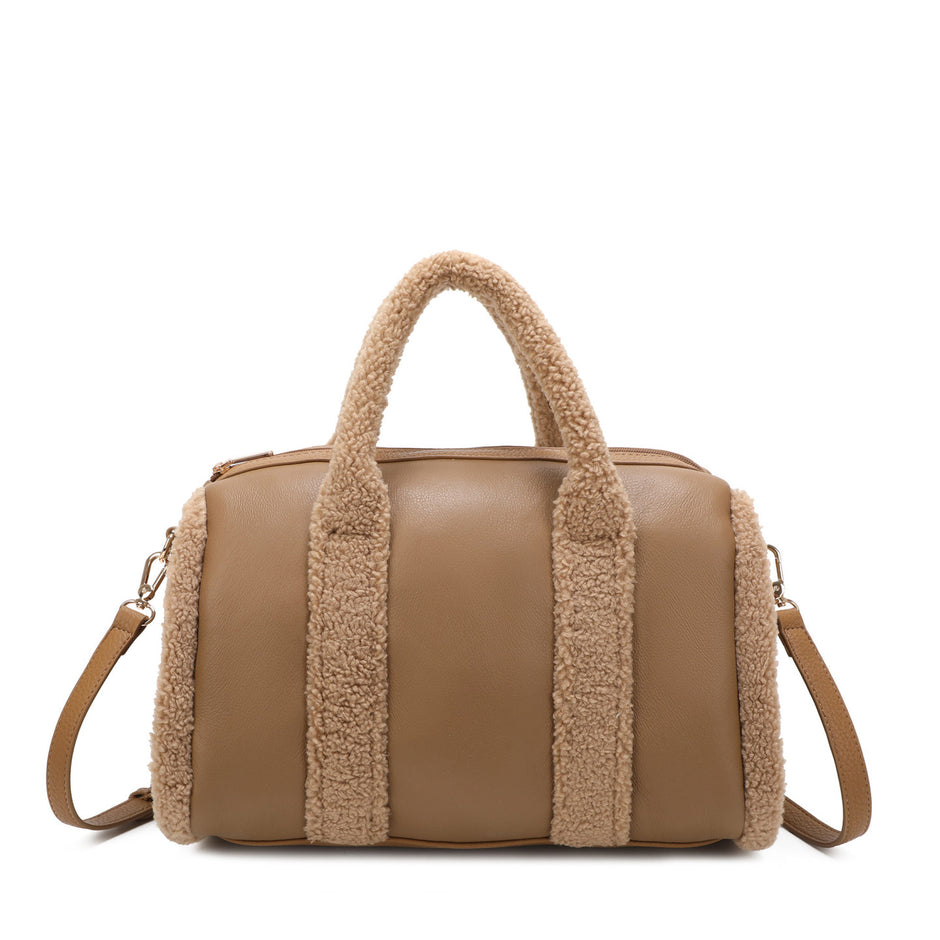 Sac à main avec fourrure
