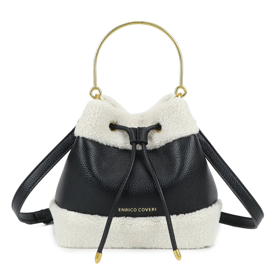 Sac à main avec fourrure