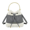 Sac à main avec fourrure