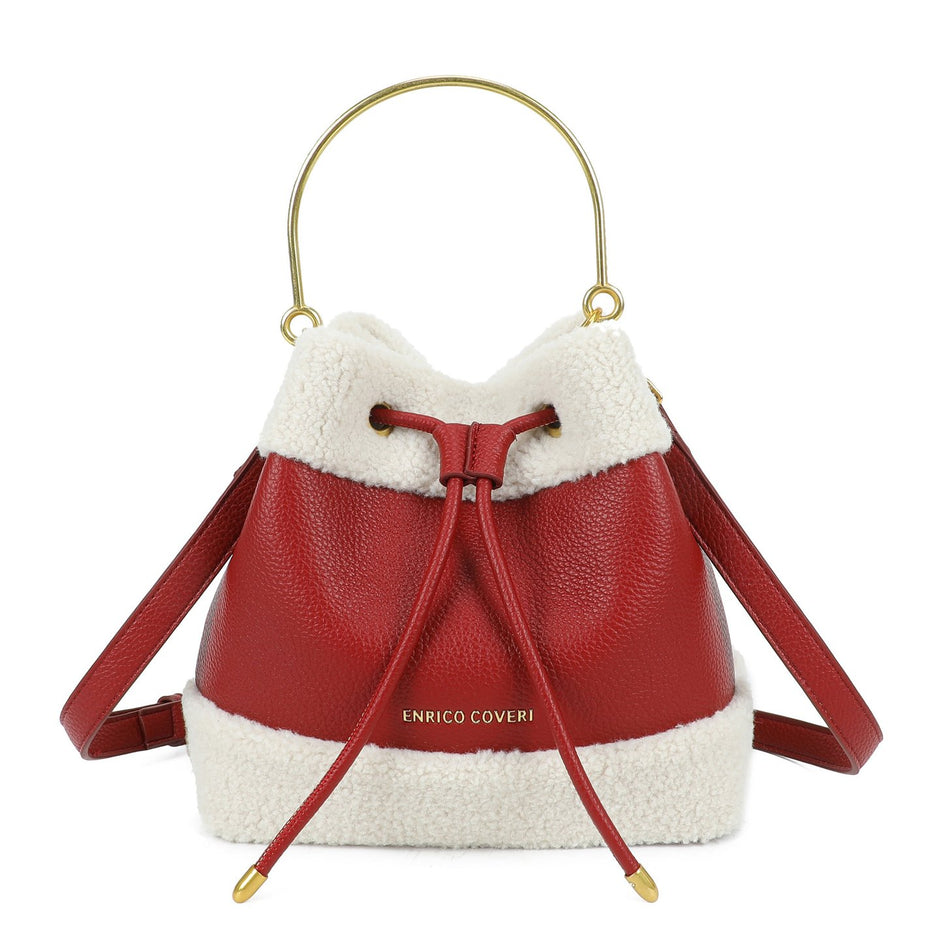 Sac à main avec fourrure
