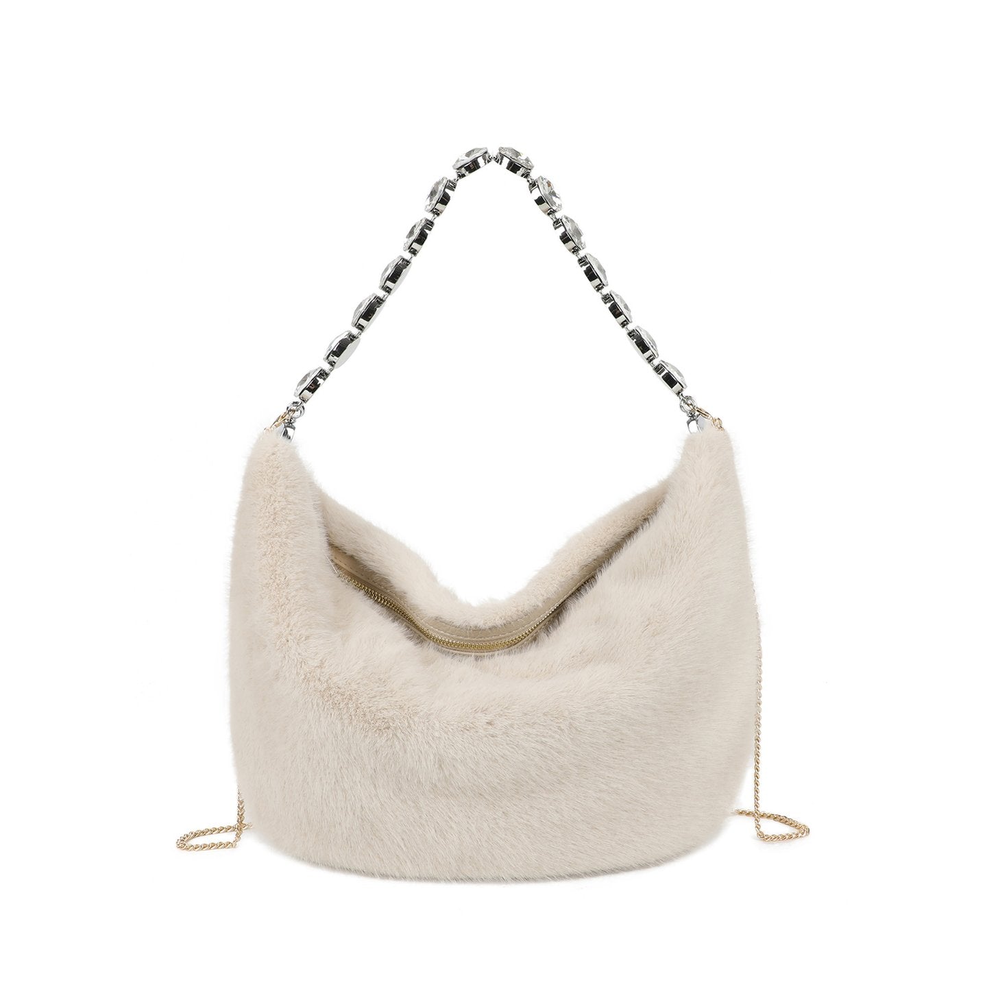 Sac à main avec fourrure