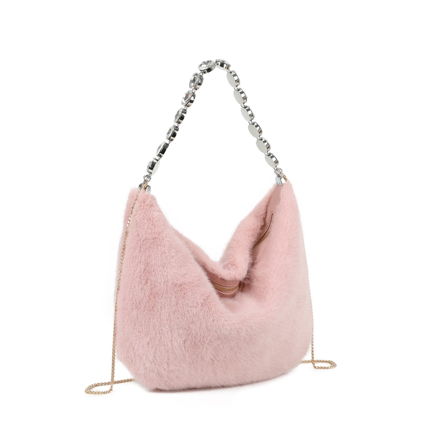 Sac à main avec fourrure