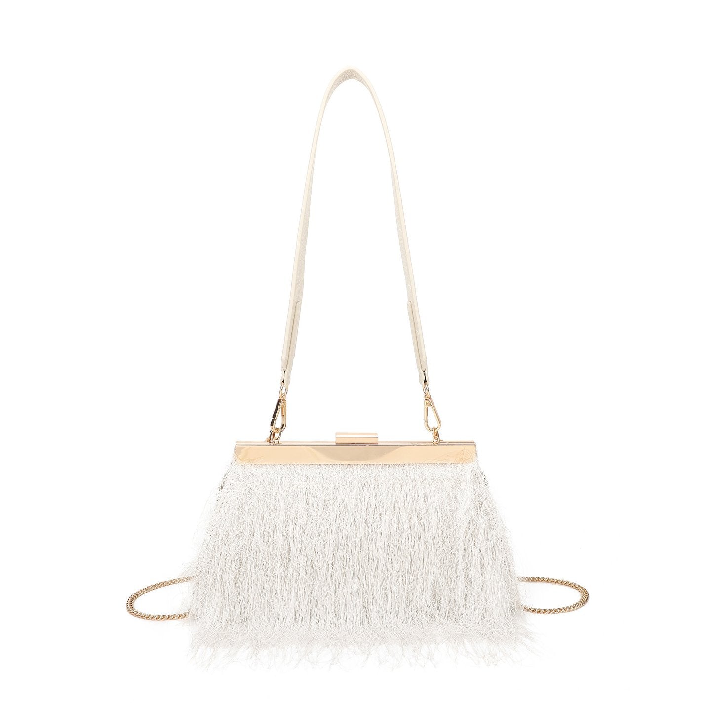 Sac à main avec fourrure
