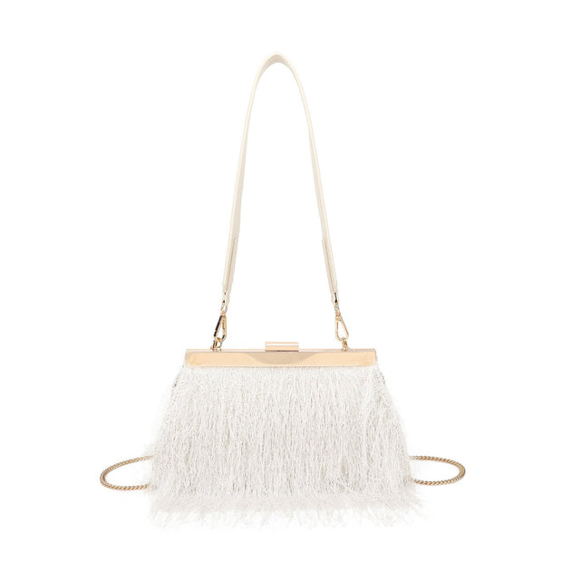 Sac à main avec fourrure