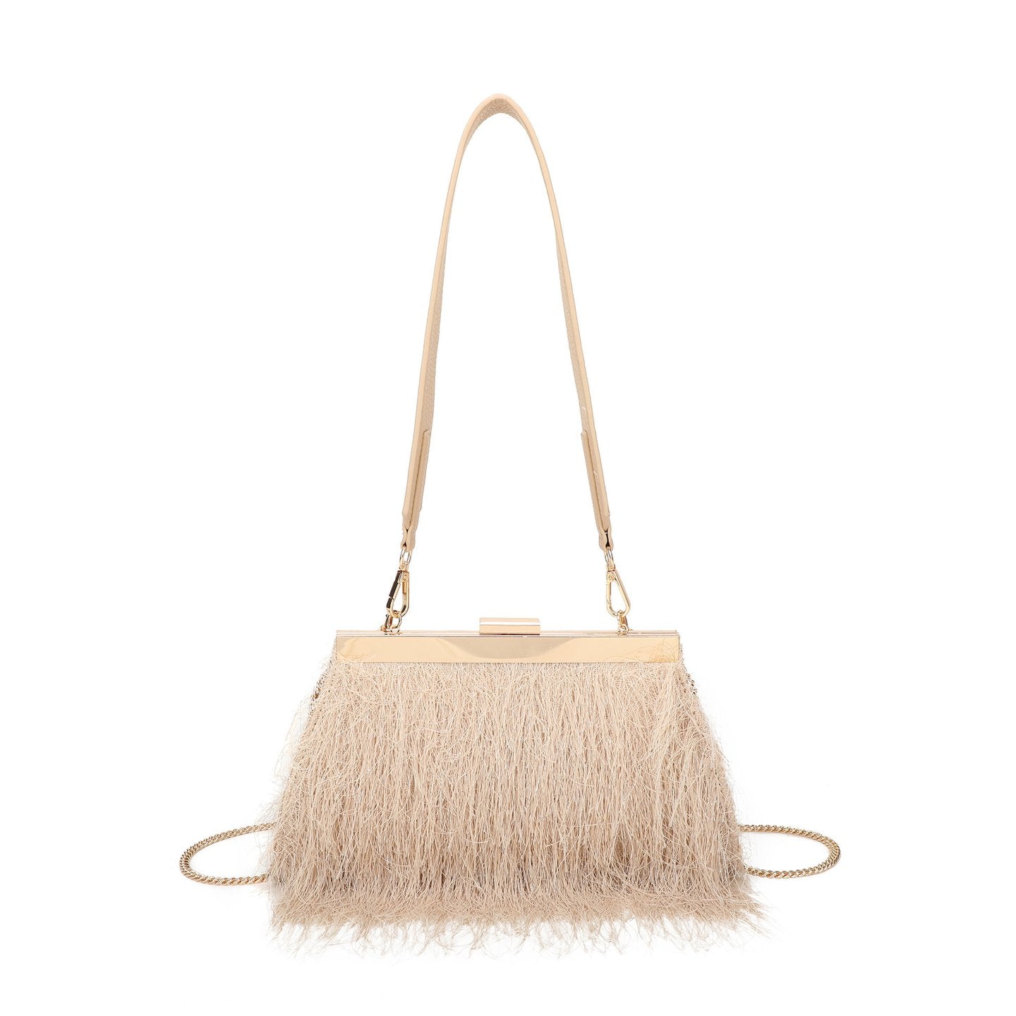 Sac à main avec fourrure
