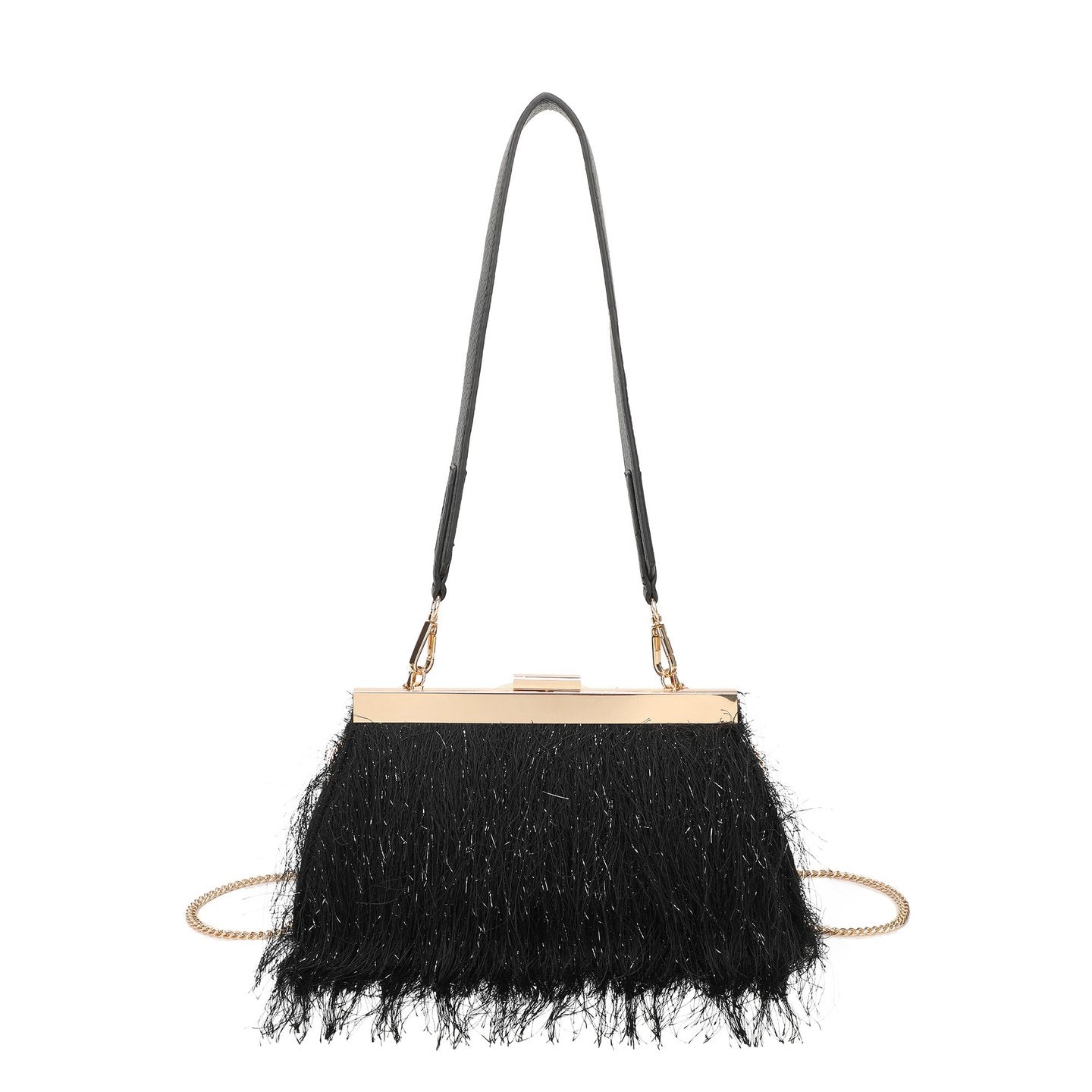 Sac à main avec fourrure