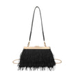 Sac à main avec fourrure