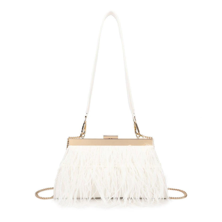 Sac à main avec plumes