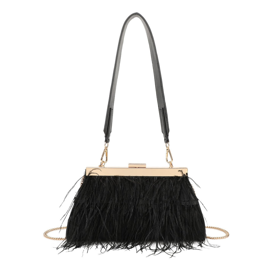 Sac à main avec plumes