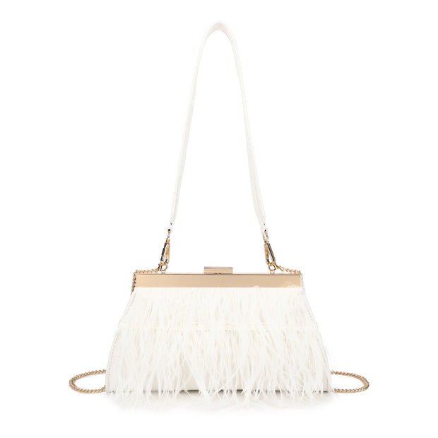 Sac à main avec plumes