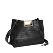 Sac à main avec texture croco