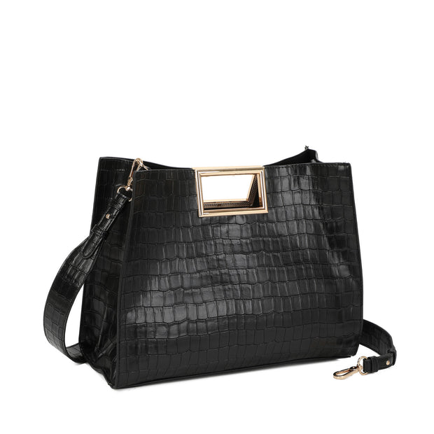 Sac à main avec texture croco