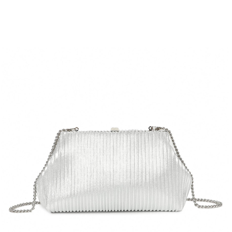 Sac à main avec tissu brillant