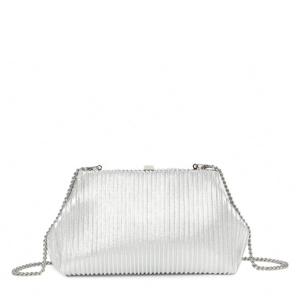 Sac à main avec tissu brillant