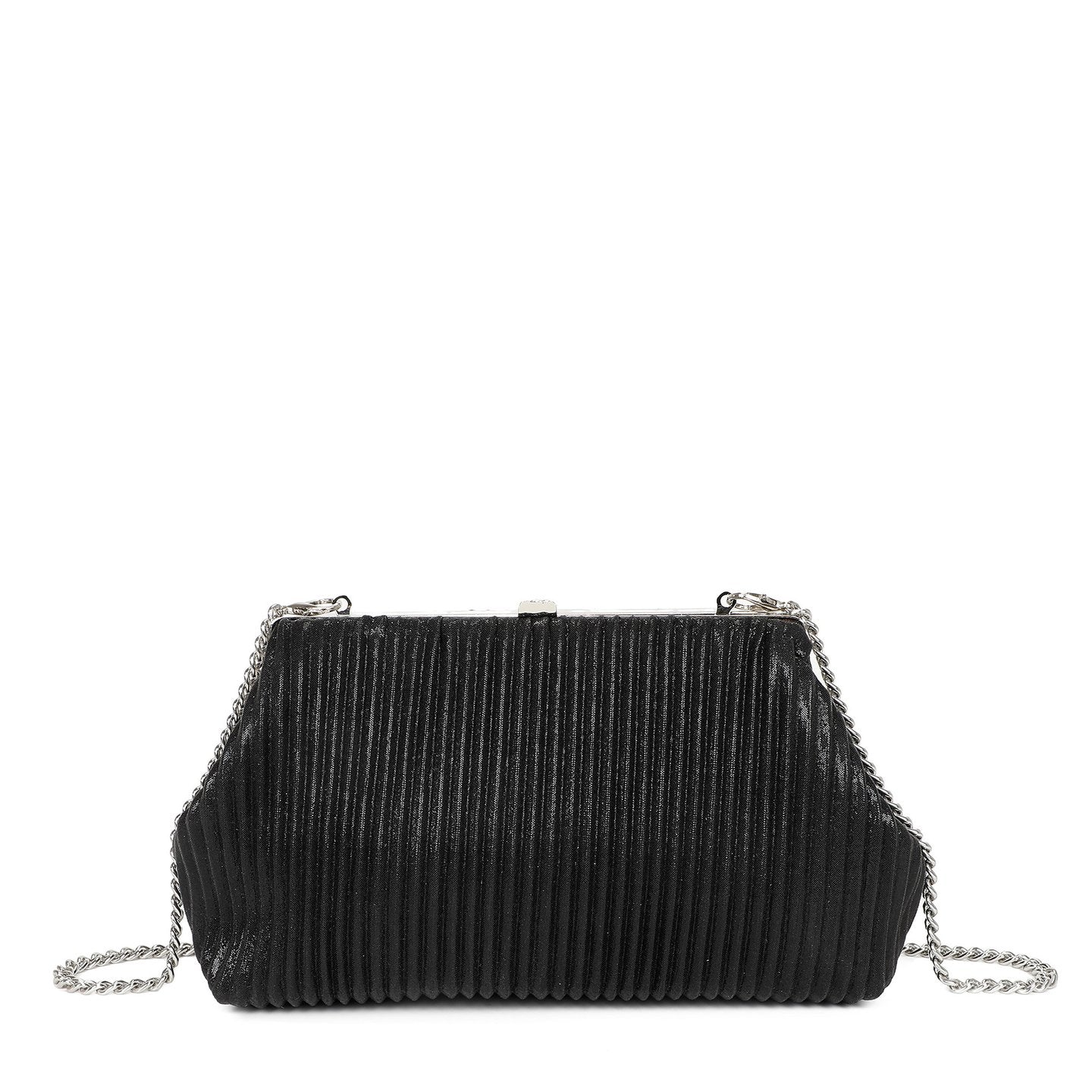 Sac à main avec tissu brillant