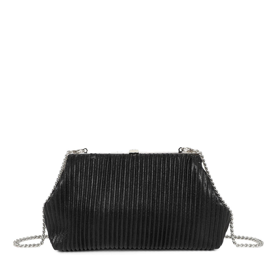 Sac à main avec tissu brillant