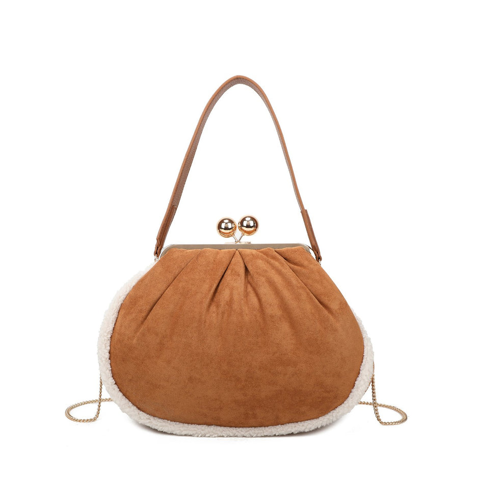 Sac à main en tissu daim