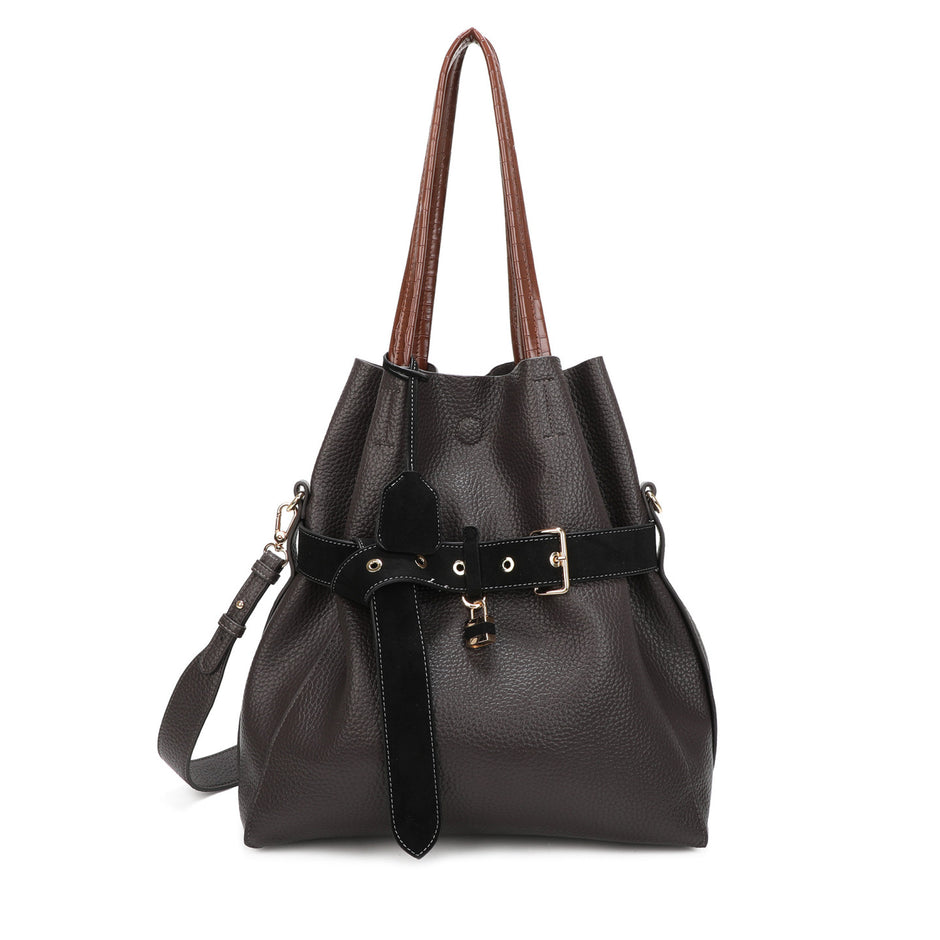 Sac à main Shopper avec boucle noire
