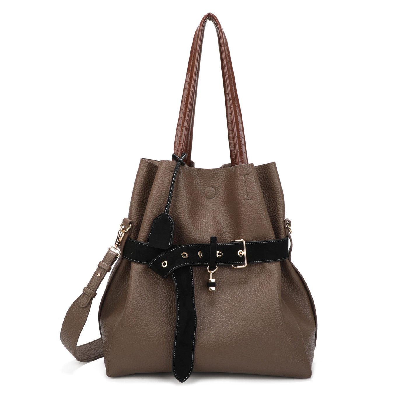 Sac à main Shopper avec boucle noire