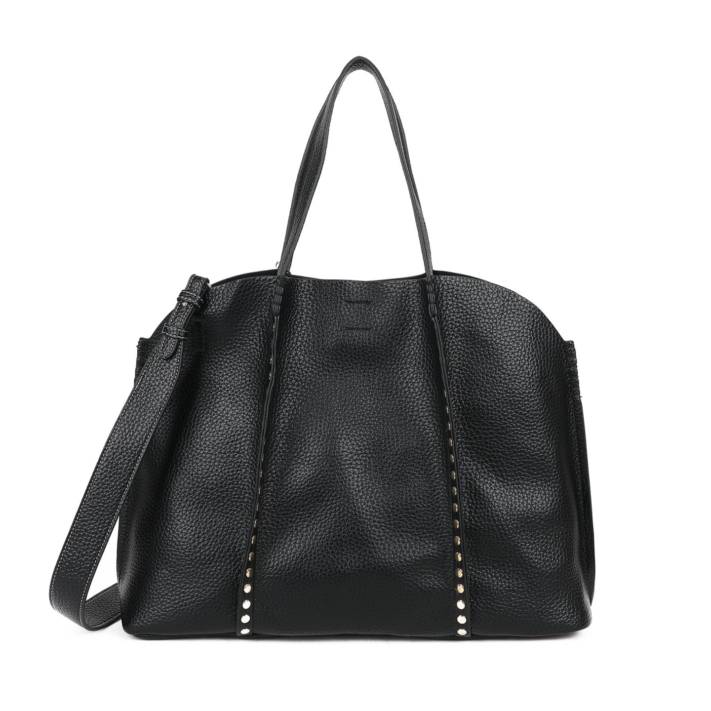 Sac à main Shopper avec clous dorés
