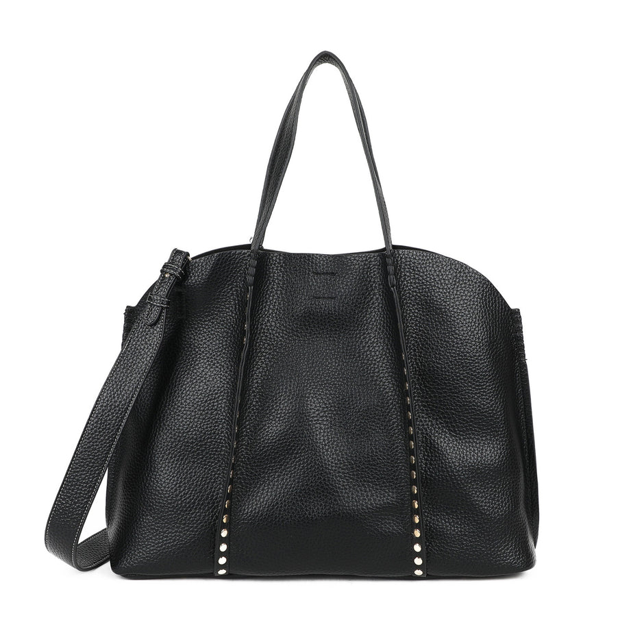 Sac à main Shopper avec clous dorés