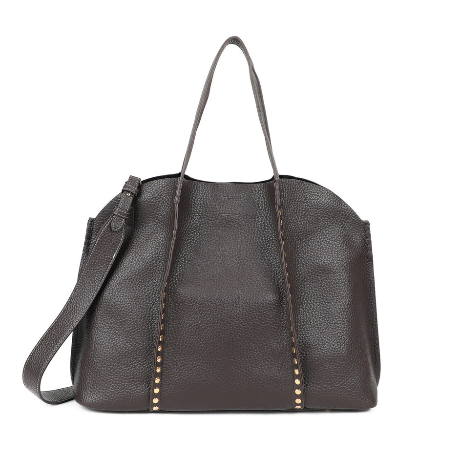 Sac à main Shopper avec clous dorés