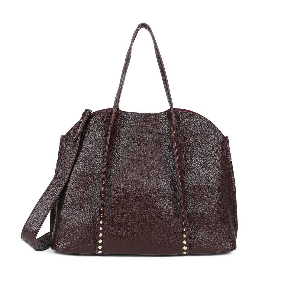 Sac à main Shopper avec clous dorés