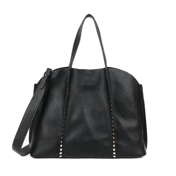 Sac à main Shopper avec clous dorés