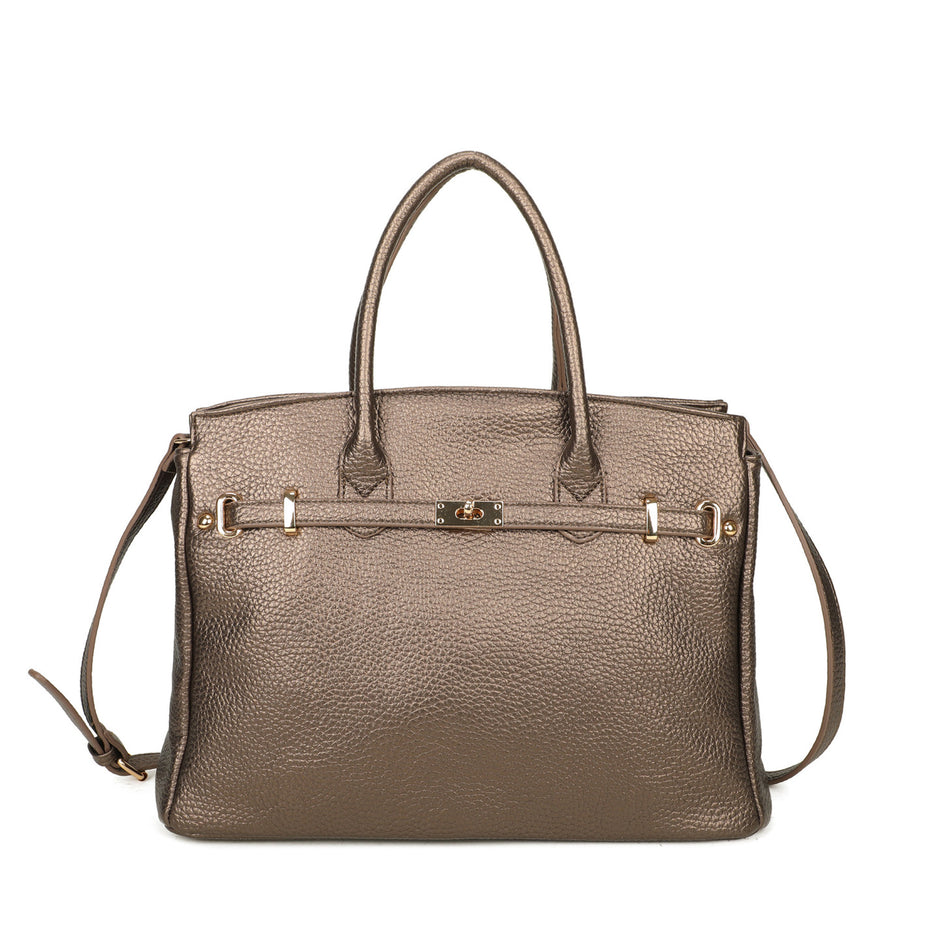 Sac à main Shopper avec détails dorés