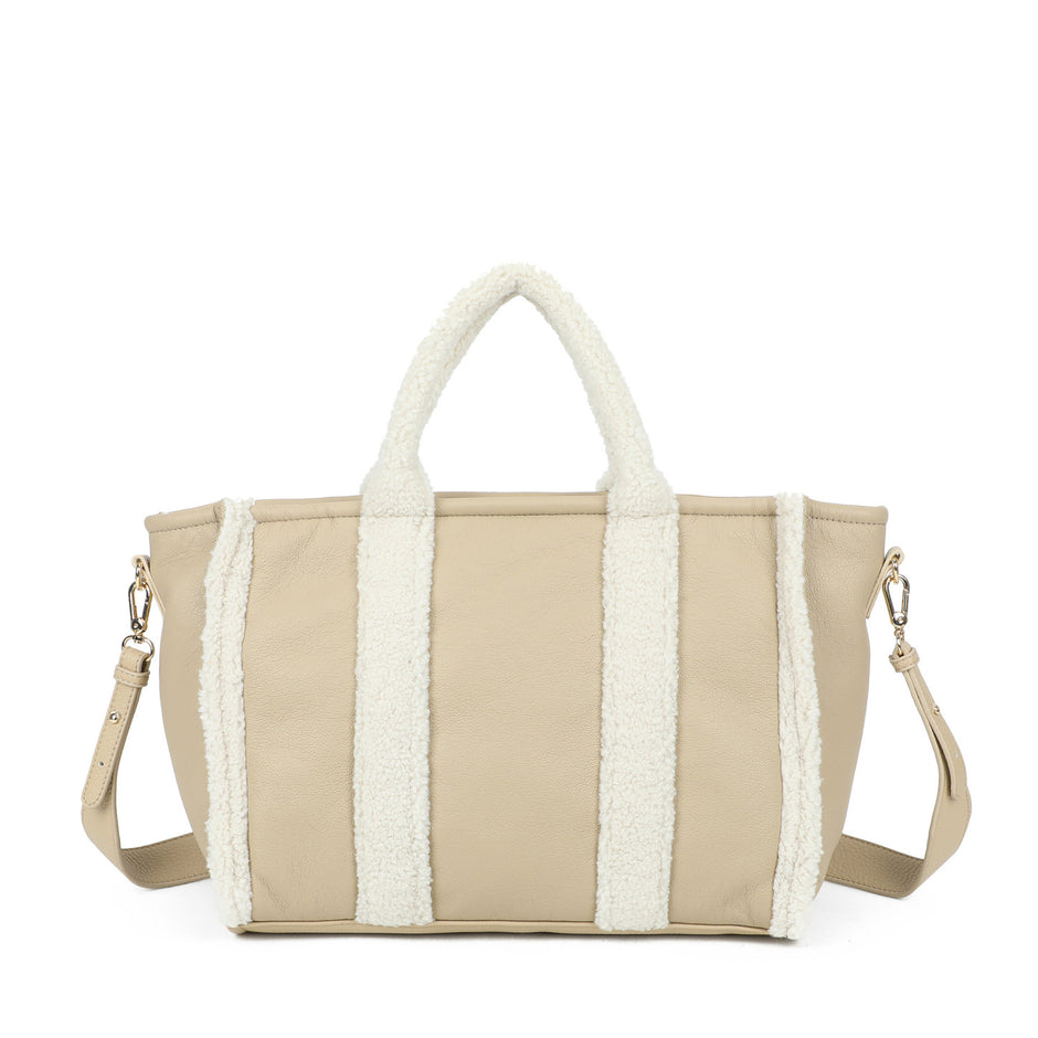 Sac à main Shopper avec fourrure