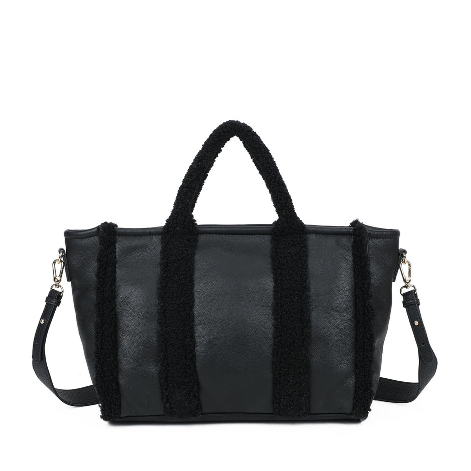 Sac à main Shopper avec fourrure