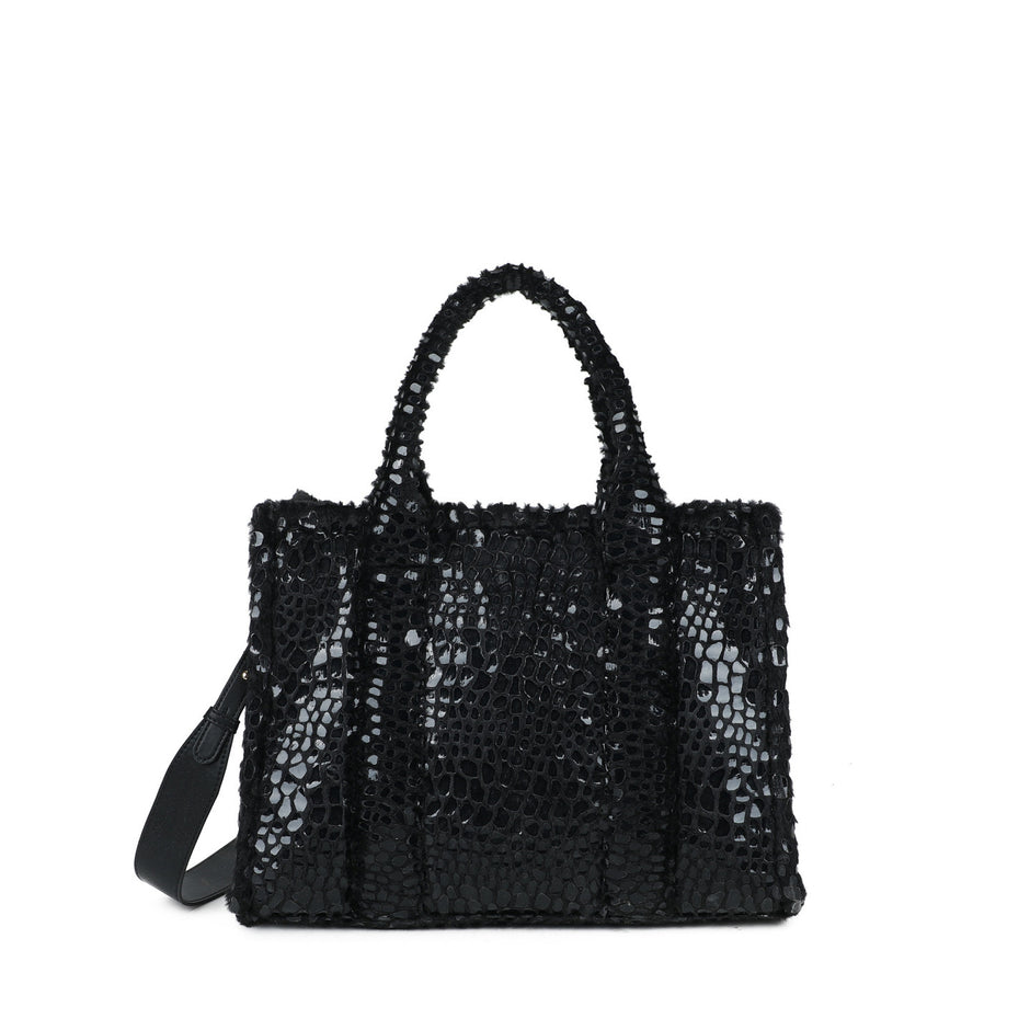 Sac à main Shopper avec fourrure