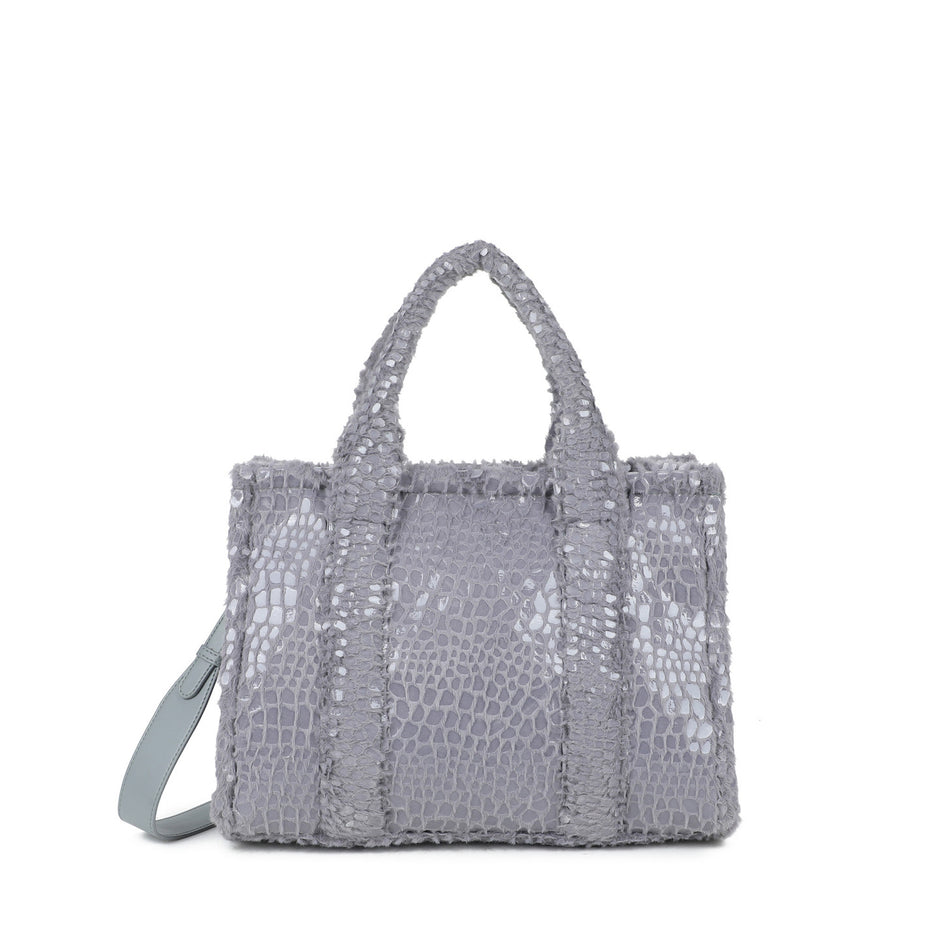 Sac à main Shopper avec fourrure