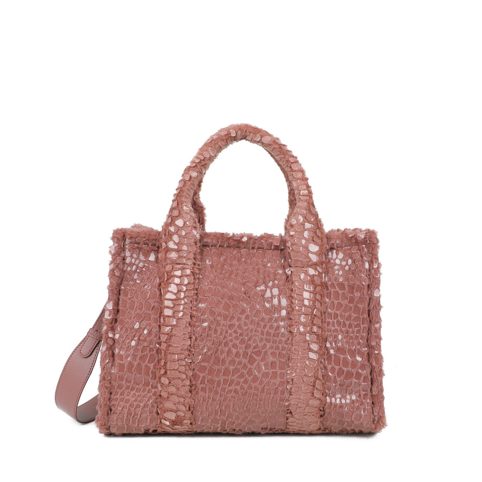 Sac à main Shopper avec fourrure