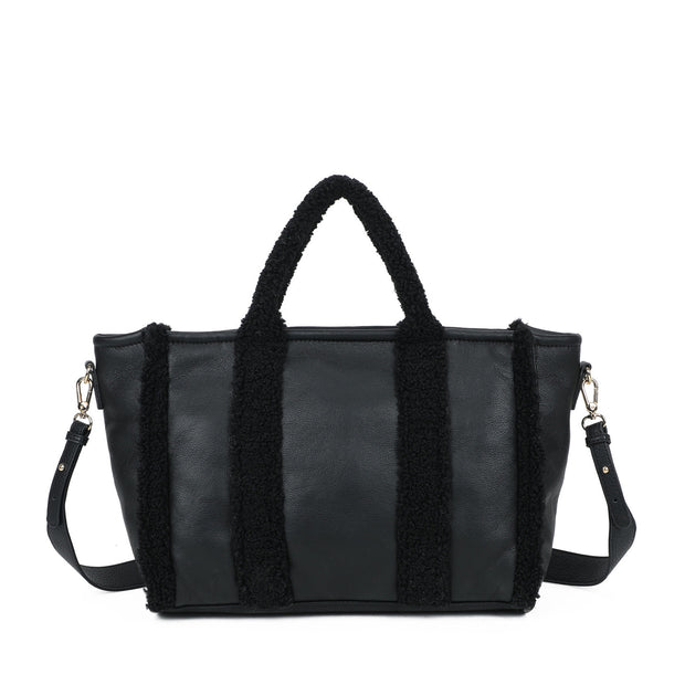 Sac à main Shopper avec fourrure
