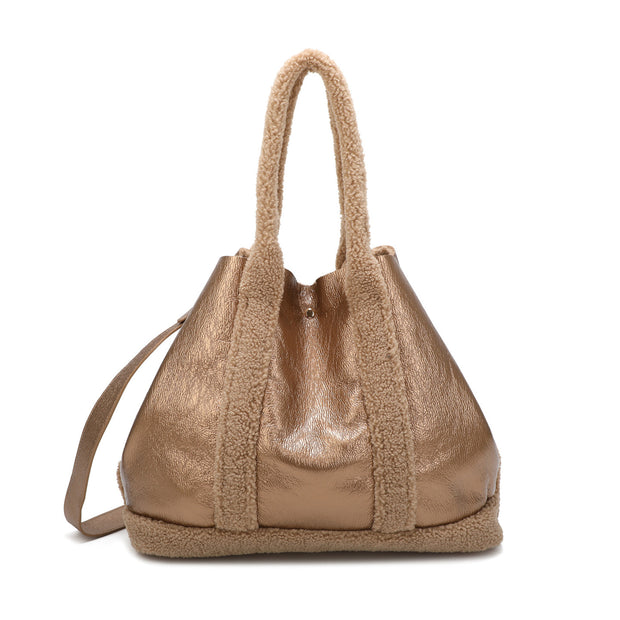 Sac à main Shopper avec fourrure