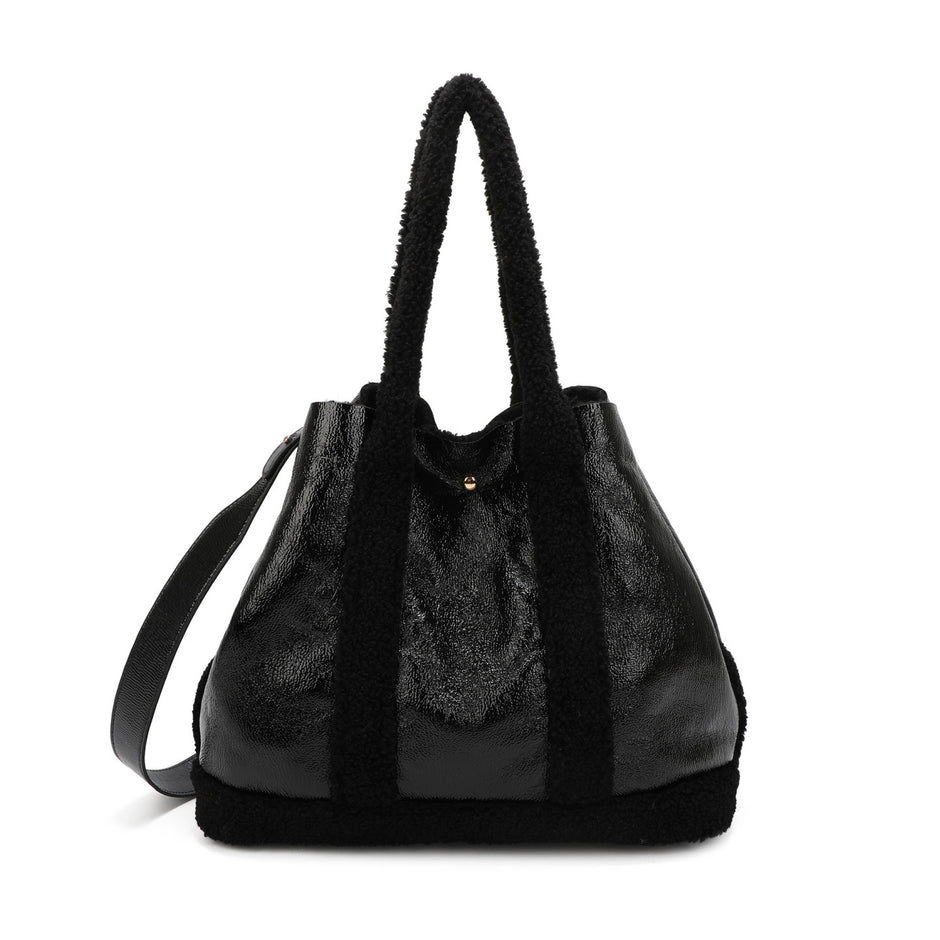 Sac à main Shopper avec fourrure
