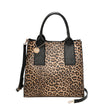 Sac à main Shopper avec imprimé animal et pendentif