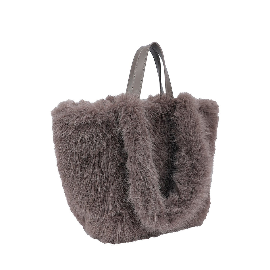 Sac à main Shopper avec poils