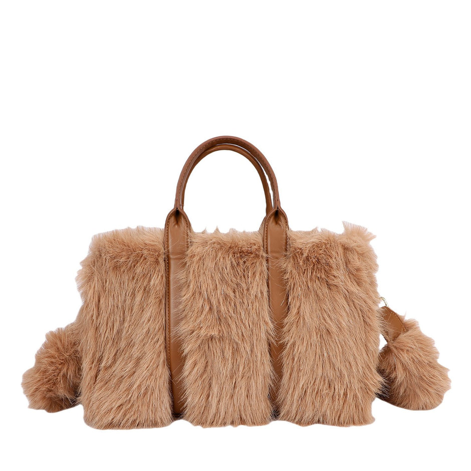 Sac à main Shopper avec poils