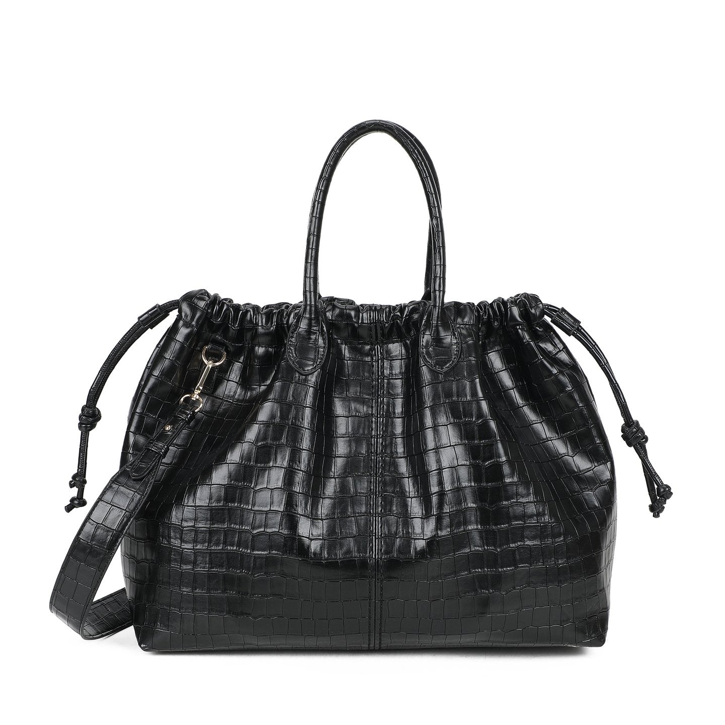Sac à main Shopper avec texture croco