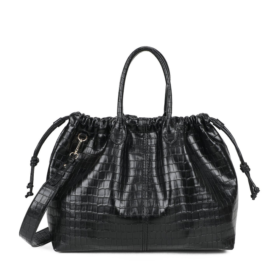 Sac à main Shopper avec texture croco