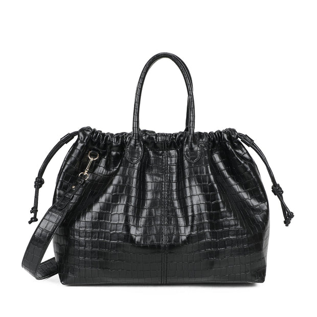 Sac à main Shopper avec texture croco