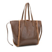 Sac à main Shopper brillant avec fourrure