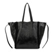 Sac à main Shopper brillant avec fourrure