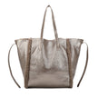Sac à main Shopper brillant avec fourrure