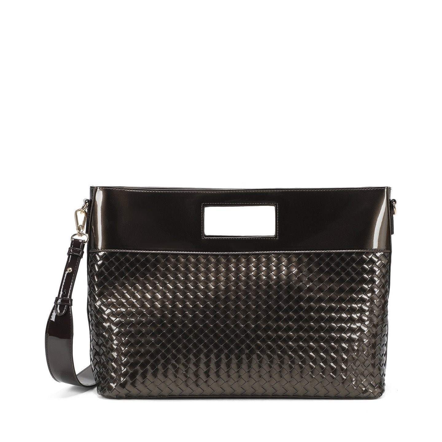 Sac à main Shopper en vernis avec détails