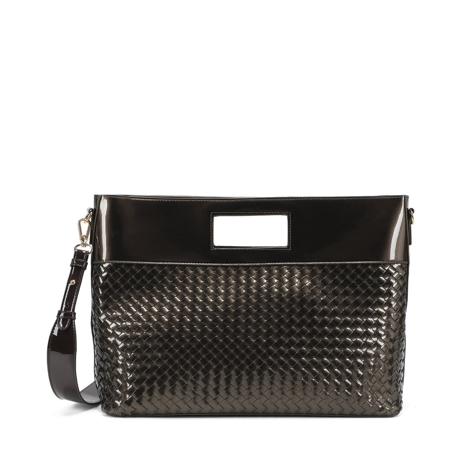 Sac à main Shopper en vernis avec détails