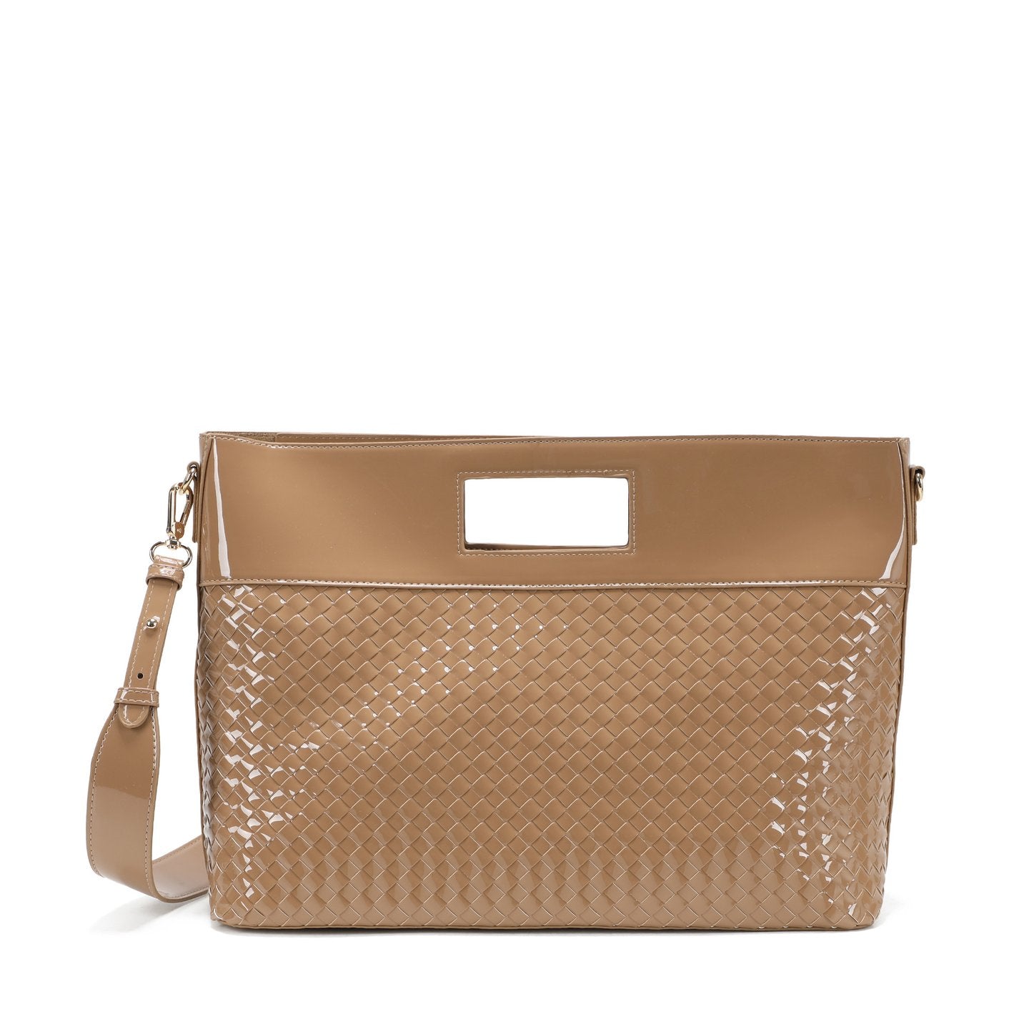 Sac à main Shopper en vernis avec détails
